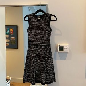 MISSIONI DRESS, knee length, black and white